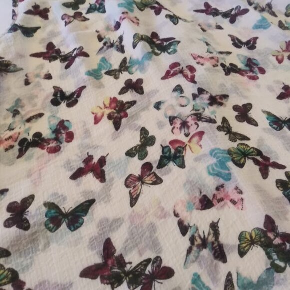 No Boundaries women's size L (11-13) multicolored butterfly print woven tank top - Picture 11 of 16